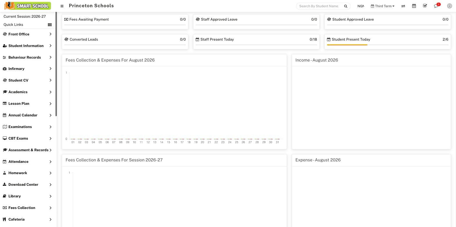 Fees in allinonedu